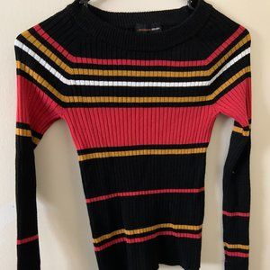 Striped Ribbed Sweater